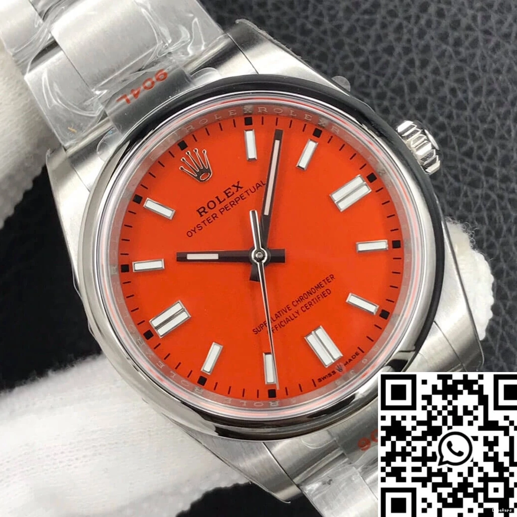 Rolex Dial EW Oyster Red Perpetual Factory 36MM M126000-0007 Coral 1227